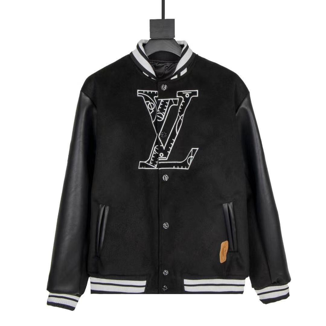 Louis Vuitton x NBA Leather Basketball Jacket BlackLouis Vuitton x